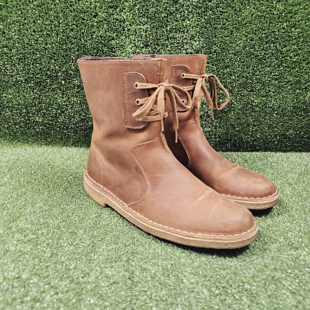 Clarks Originals Beeswax Desert Mid Calf  Brown Leather Boots Womens US 9
